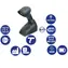 DATALOGIC QuickScan I QM2131 kit2-USB / 1D snímač čárových kódů / 433MHz / multi-IF / černá