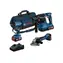 BOSCH 0615A5007L / Aku sada GSR 185-LI & GWS 18V-8 & GBH 18V-22 / 3x Aku 4.0 Ah / taška / nabíječka
