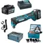 Makita TM30DSMJX5 / Aku Multifunkční nástroj s příslušenstvím (41 ks) / 10.8V / 2x4.0Ah / 20.000 kmitů-min / Oscilace 3.