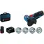 BOSCH GWS 12V-76 Professional - 2x 2.0 Ah / Aku úhlová bruska / 12V / 76 mm / 19.500 ot-min / 2x2.0 Ah / příslušenství