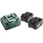 Metabo 685051000 Sada nabíječka ASC 145 + 2x baterie / 18V / 2x5.2Ah / Li-Power