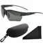 Polarized Brýle sluneční 251 - obroučky černé-bílé / skla tmavá / polarizační skla / pouzdro a utěrk
