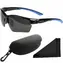 Polarized Brýle sluneční 251 - obroučky modré-černé / skla tmavá / polarizační skla / pouzdro a utěr