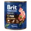 Brit Premium by Nature Pork with Trachea 800 g / Konzerva pro psy / Masové paté s tracheou pro psy