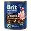 Brit Premium by Nature Chicken with Hearts 800 g / Konzerva pro psy / Masové paté s kuřecími srdíčky