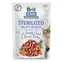 Brit Care Cat Sterilized. Fillets in Jelly w Hearty Duck&Tender Turkey 85 g / Kapsičky pro kočky