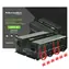 Qoltec 51935 Monolitový měnič napětí / 2000W / 4000W / Vstup 12V / 2 x 230V / 1x USB