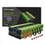 Qoltec 51943 Monolitový měnič napětí a nabiječka baterií / 2000W / 4000W / Vstup 12V / 2 x 230V / 1x USB / LCD