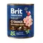 Brit Premium by Nature Chicken with hearts 800 g / Konzerva pro psy / kuře se srdíčky