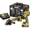 DeWalt DCK2020P2T / Sada Aku nářadí příklepová vrtačka & úhlová bruska / 18 V / 2x 5Ah / kufr