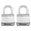 Master Lock M5EURT Set 2 ks titanových visacích zámků - Excell - 50mm