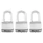 Master Lock M5EURTRILF Set 3 ks titanových visacích zámků - Excell - 50mm