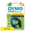 Dymo originální páska do tiskárny štítků 12mm x / černý tisk / žlutý podklad / LetraTag plastová páska