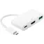 MicroConnect USB-C to USB3.0+HDMI+USB 3.1-C adaptér bílá