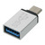 PremiumCord Adaptér USB 3.1 konektor C male - USB 3.0 A female stříbrná / OTG