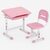 MOZOS DC-SET-PINK růžová / Dětský psací stůl se židlí / 2-12 let