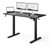 SENSE7 NOJO LIGHT Pracovní stůl černá / elektricky nastavitelná výška / 120 x 60cm / nosnost 70kg