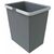 Elletipi BIG 18 L Plastový koš s rukojeťmi šedá / bez víka / 34 x 22.5 x 30 cm