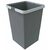 Elletipi MEDIUM 12 L Plastový koš s rukojeťmi šedá / bez víka / 34 x 22.5 x 22.5 cm