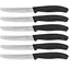 VICTORINOX sada 6 nožů na ovoce a zeleninu / čepel se zuby / Délka čepele 11 cm