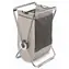 Simplehuman Skládací koš na prádlo jednoduchý hnědá / ocel + polyester
