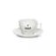 Gaggia šálky s podšálky cappuccino / 4 ks / porcelán