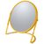 Spirella AKIRA kosmetické zvětšovací zrcátko matná šafránově žlutá / ocel