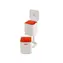 Joseph Joseph Totem Compact 40L bílá / 2x 20 L koš na odpad / Pachový filtr