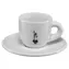 Bialetti Moka Omino hrneček na espresso 60 ml bílá / porcelán / podšálek