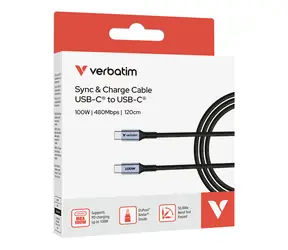 Verbatim Sync & Charge černá