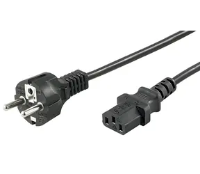 MicroConnect Power Cord CEE 7/7 - C13 1,8m černá