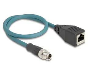 DeLock Kabel M12 X 8pin (M) - RJ45 (F)