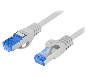 Lanberg Patchcord CAT6a S/FTP 1 m šedá