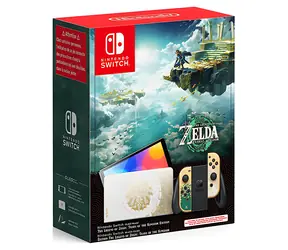 Nintendo Switch OLED zlatá Zelda: Tears of the Kingdom Edition