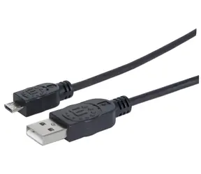 Manhattan USB-A na Micro-USB B černý 1,8 m