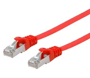 Equip Cat6a U/FTP plochý červená