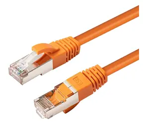 MicroConnect CAT6a S/FTP 7,5 m oranžová
