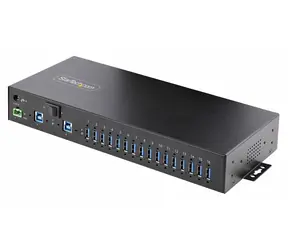 StarTech Průmyslový USB hub 16 portů černá