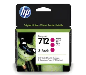 HP 712 3-Pack purpurová