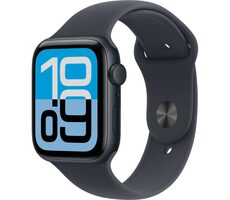 Apple Watch SE 3 (2025) GPS 44mm Temně inkoustové hliníkové tělo - Temně inkoustový sportovní řemínek M/L