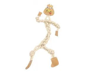 animALL Hračka Mr.Roper Krůta kůže+lano 47 cm/9 mm