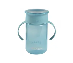 Beaba Hrnek trénovací 360° Blue 340 ml 12m+
