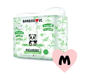 Bamboolove Pleny jednorázové bambus vel. M 6-11 kg 24 ks