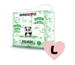 Bamboolove Pleny jednorázové bambus vel. L 9-14 kg 21 ks