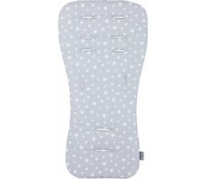 CHIPOLINO Měkká podložka do kočárku Grey stars