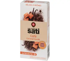 Les Cafés Sati Caramel Vanillé Nespresso 10 ks