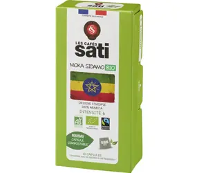 Les Cafés Sati Ethiopie Bio Nespresso 10 ks