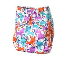 GaGa's Svrchní kalhotky Barevné kočky na patentky