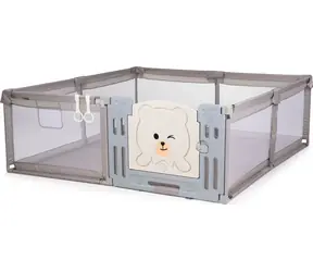 CHIPOLINO Dětská ohrádka s dveřmi Amico Beige