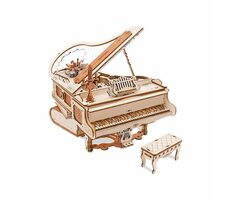 RoboTime 3D dřevěné mechanické puzzle Kouzelné piáno